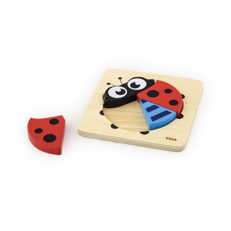 Puzzle din lemn - buburuza, VIGA