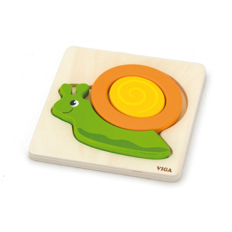 Puzzle din lemn - melc, VIGA