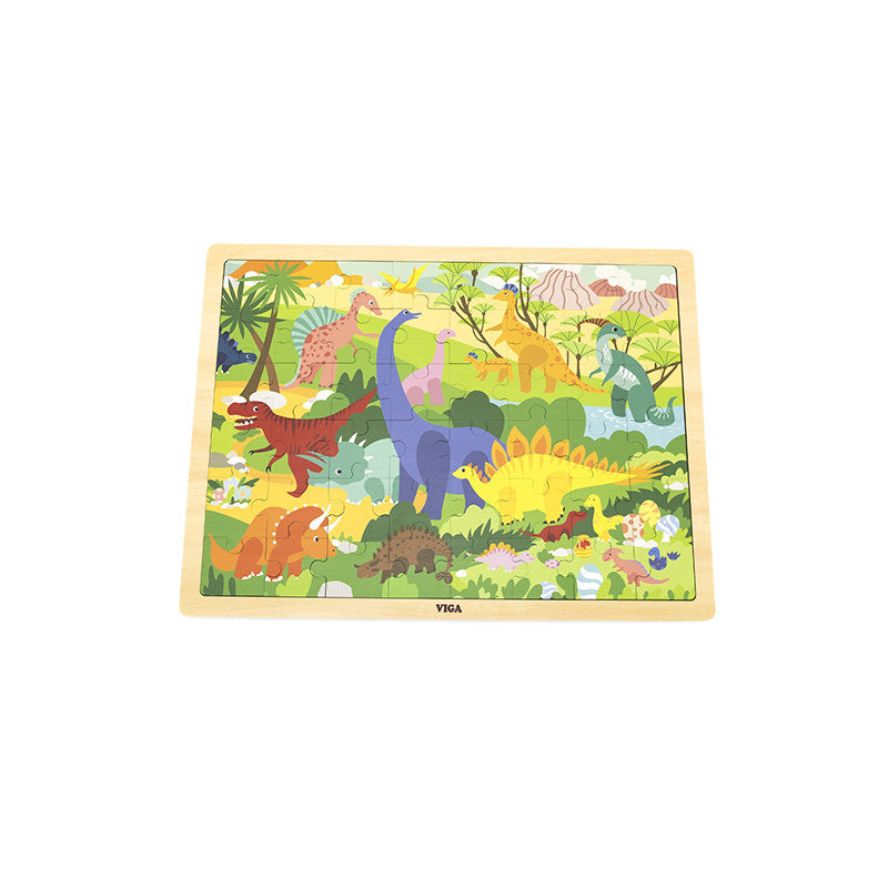 Puzzle Lumea dinozaurilor, 48 de piese, VIGA