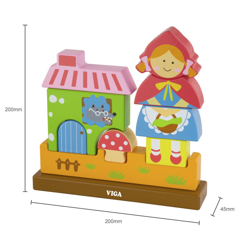 Puzzle magnetic Scufita Rosie, VIGA