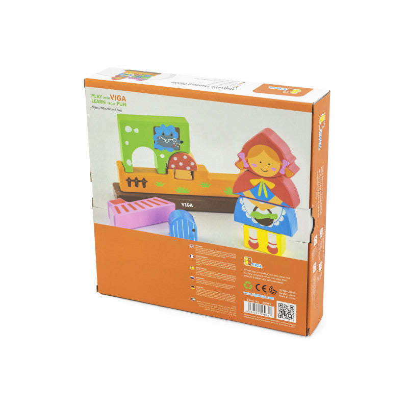 Puzzle magnetic Scufita Rosie, VIGA