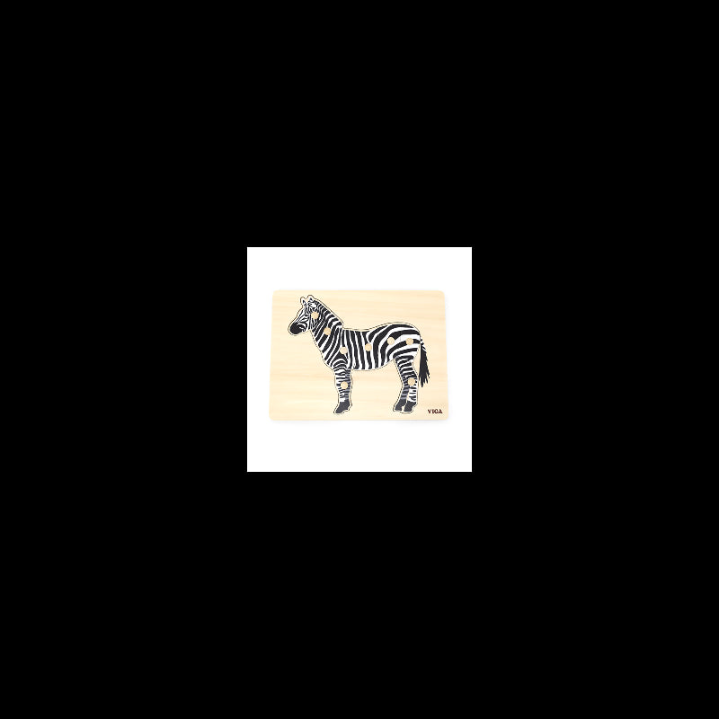 Puzzle Montessori, Zebra, VIGA