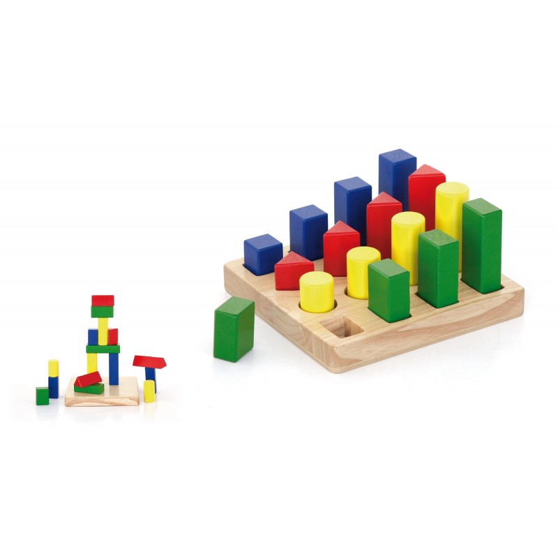 Puzzle sortator 4 forme geometrice, VIGA