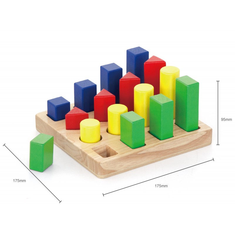 Puzzle sortator 4 forme geometrice, VIGA