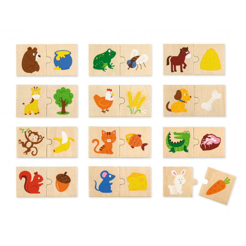 Puzzle sortator - Animale si hrana, VIGA
