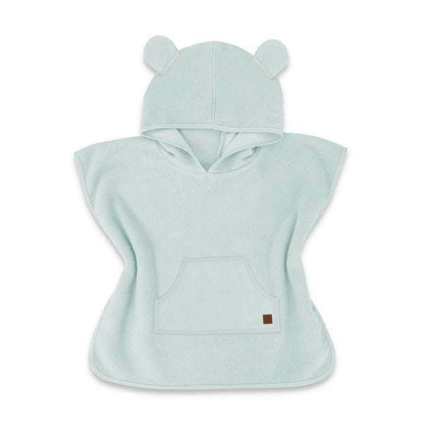 Qmini - Poncho baie, Cu gluga, buzunar si urechi, Materiale certificate Oeko Tex Standard 100, 1 - 4 ani, Mint