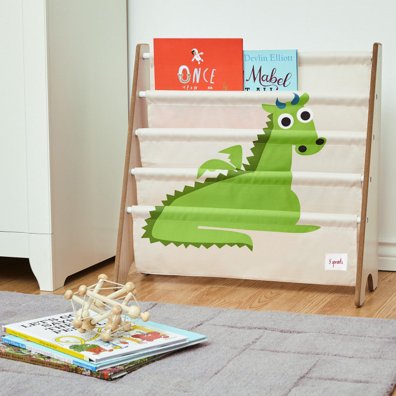 Raft organizator de carti pentru copii, Dragon, 3 Sprouts
