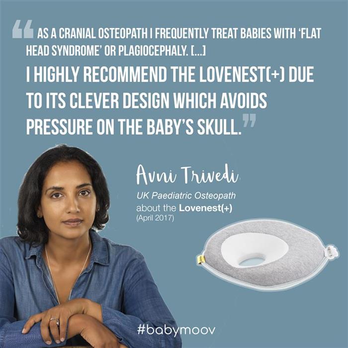 Babymoov -  Perna Lovenest Plus Original impotriva plagiocefaliei Fresh Smokey