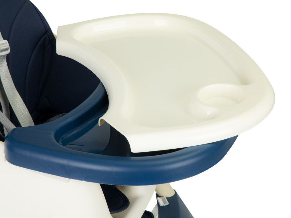 Scaun Pentru Hranire, Ecotoys, stil scandinav, tava reglabila si detasabila, cos depozitare, HC-823 Blue