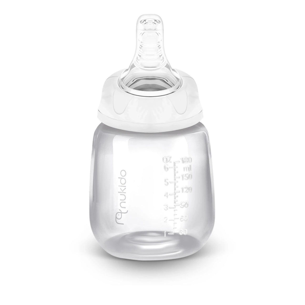 Set 2 Biberoane complete, Nukido, sticle 180 ml, tetine dinamice