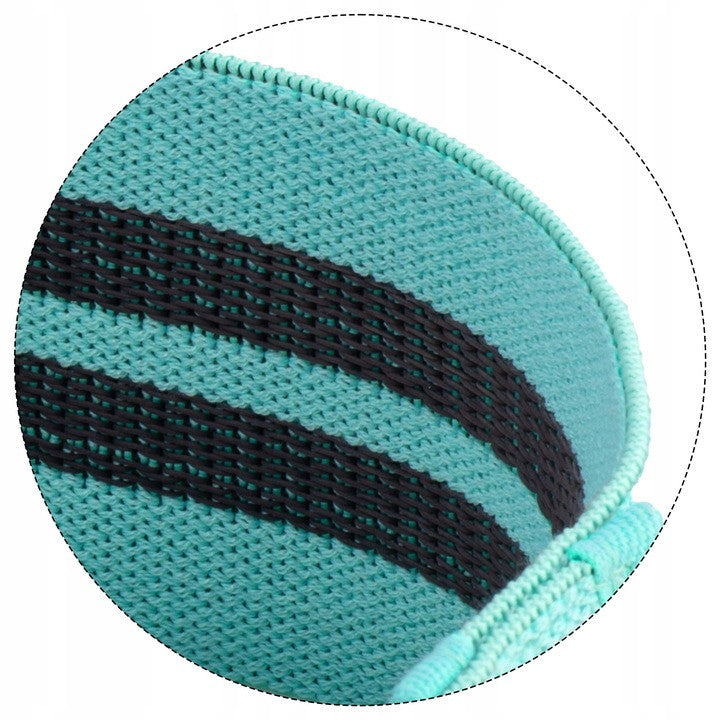 Set 3 benzi de rezistenta, Neo-Sport, NS-961, 3 niveluri de rezistenta, insertie anti-alunecare, Turcoaz/Roz/Mov