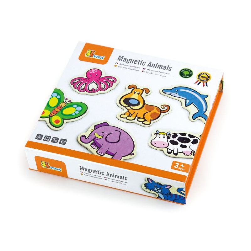 Set animale din lemn magnetice, VIGA