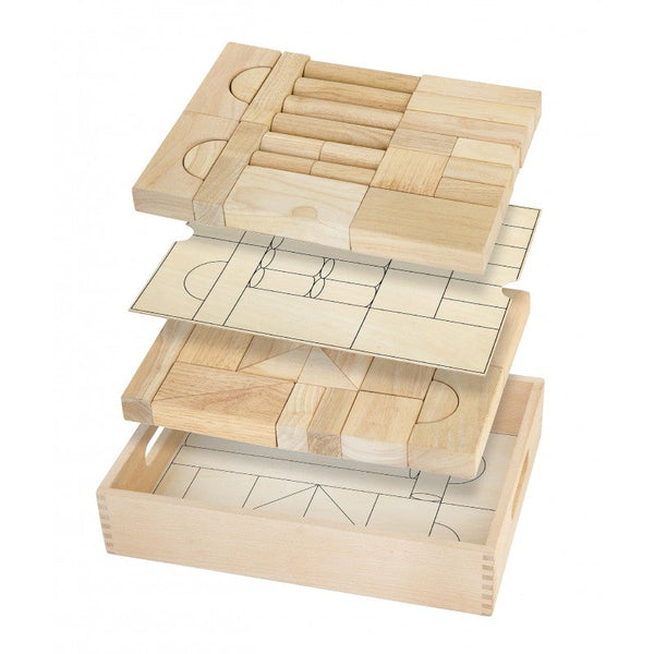 Set blocuri arhitecturalede construit, natur - 46 buc, VIGA