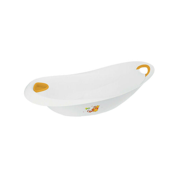 Set cadita cu reductor pentru nou-nascut si suport accesorii detasabile, Cu dop, Natalia, 87 x 45.5 x 32.5 cm, Winnie the Pooh, Keeeper