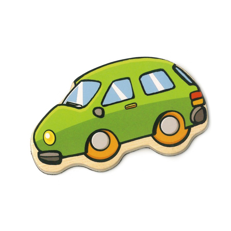 Set vehicule magnetice din lemn, VIGA