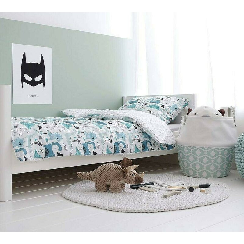 Patut Bebe, 140x70 cm, din Lemn Masiv,  Transformabil, Set, Saltea copii MyKids Cocos Confort II 140x70x10 cm, Woodies Safe Dreams