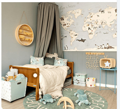 Patut Bebe, 140x70 cm, din Lemn Masiv,  Transformabil, Set, Saltea copii MyKids Cocos Confort II 140x70x10 cm, Woodies Safe Dreams