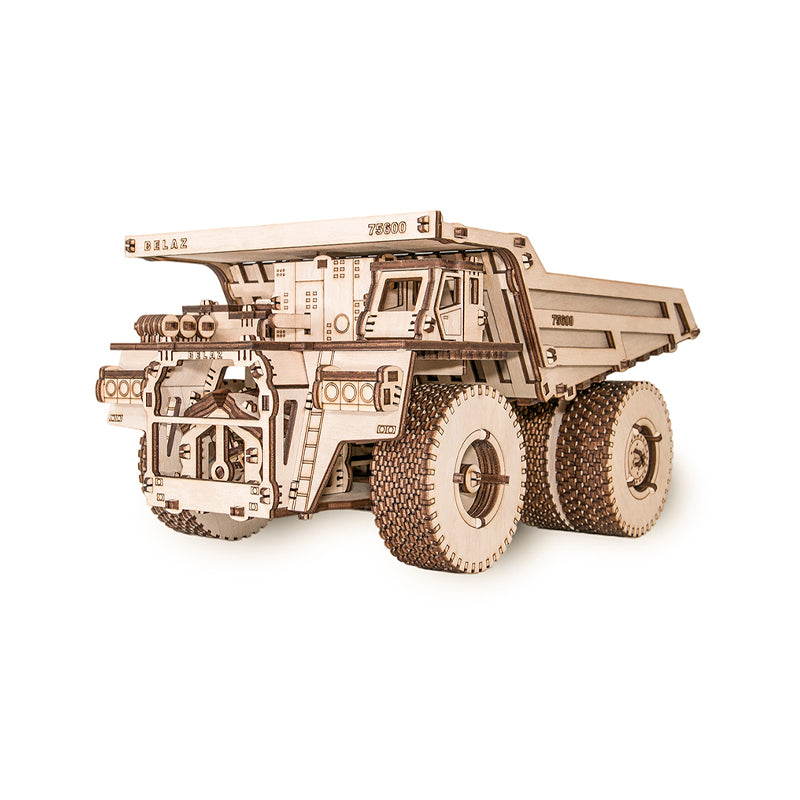 Set constructie cu mecanism Puzzle 3D BELAZ 75600 din lemn 307 piese @ EWA
