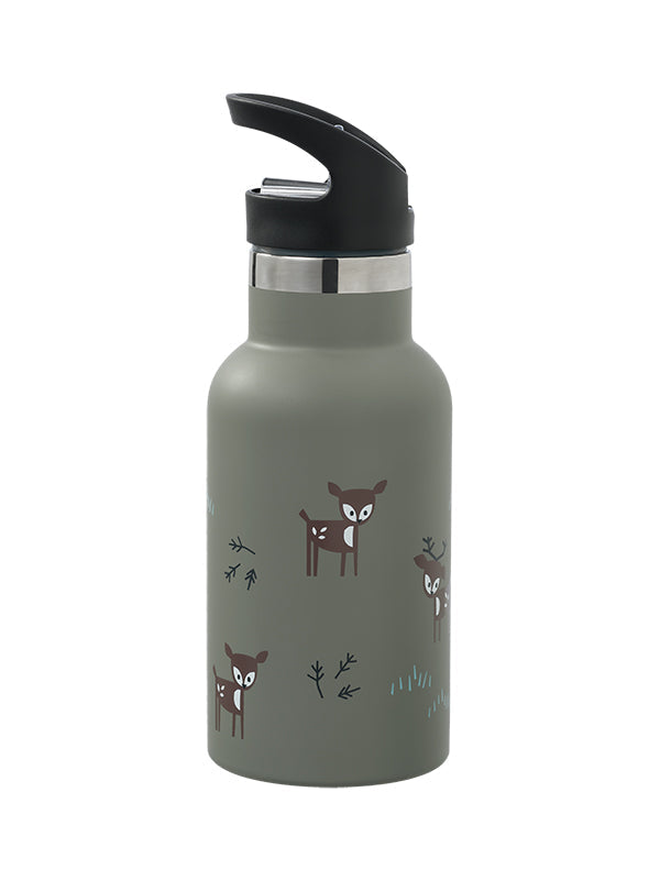 Sticla esentiala - termos pentru copii, New Nordic, model Deer Olive