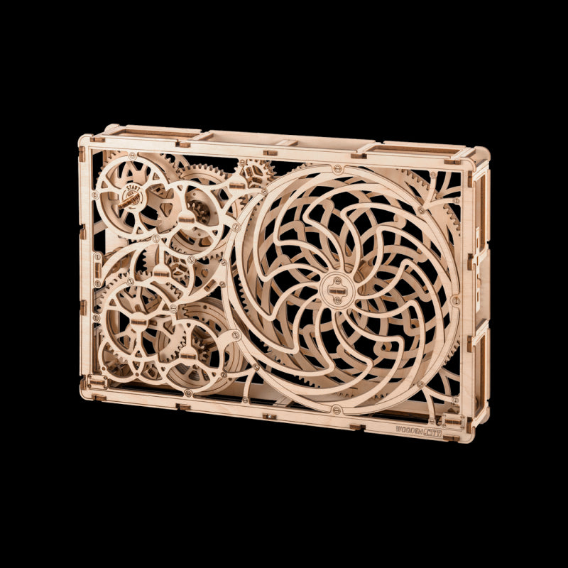 Tablou iluzie optica (Kinetic Picture) puzzle 3D, Wooden City