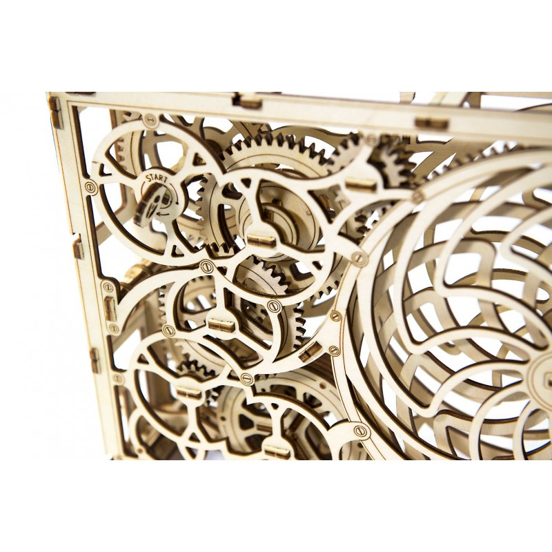 Tablou iluzie optica (Kinetic Picture) puzzle 3D, Wooden City