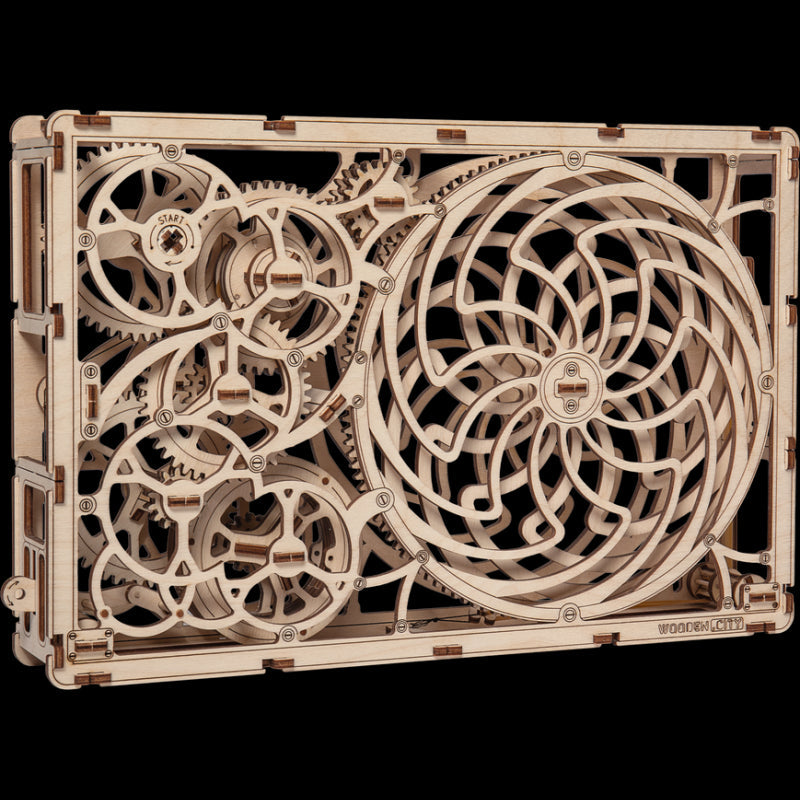Tablou iluzie optica (Kinetic Picture) puzzle 3D, Wooden City