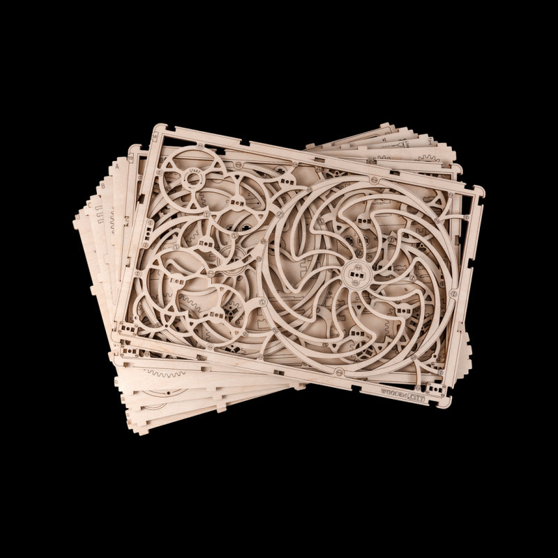 Tablou iluzie optica (Kinetic Picture) puzzle 3D, Wooden City