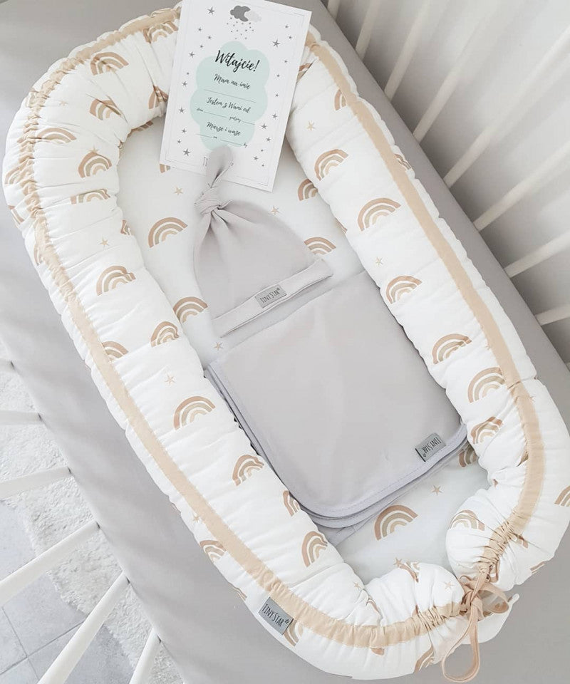 Babynest Rainbow, Cuib Pentru Bebelusi, Ajustabil, Tiny Star
