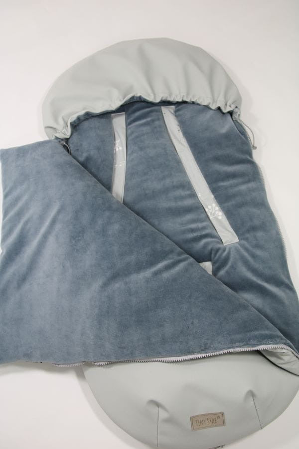 Sac de dormit pentru carucior Light Grey & Steel, Tiny Star