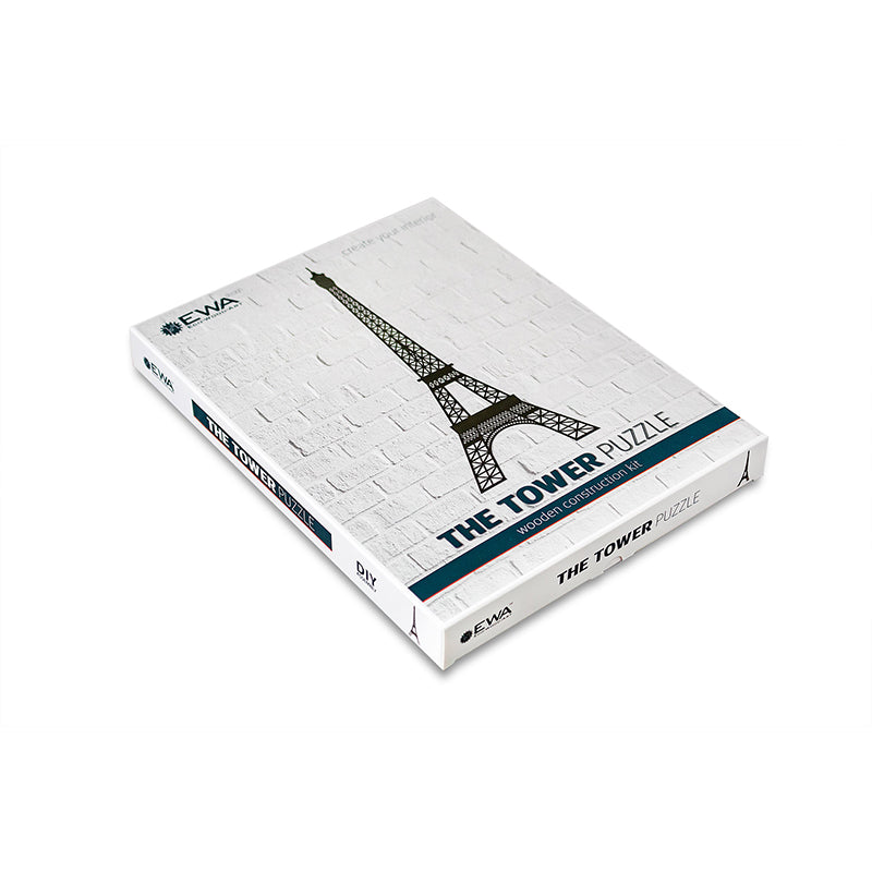 Puzzle 3D decorativ THE TOWER din lemn 47 piese @ EWA