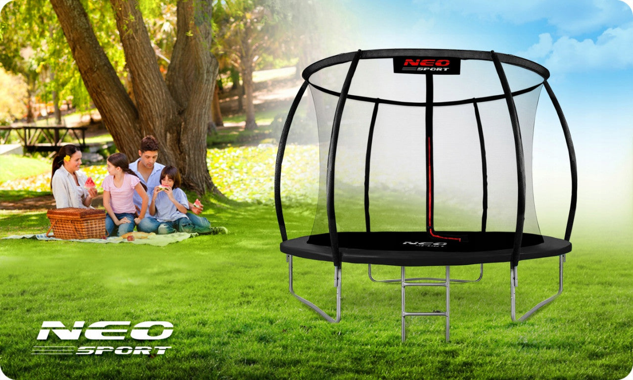 Trambulina pentru copii, 252 cm / 8 ft, cu plasa interioara, greutate maxima 100 kg, Neo-Sport