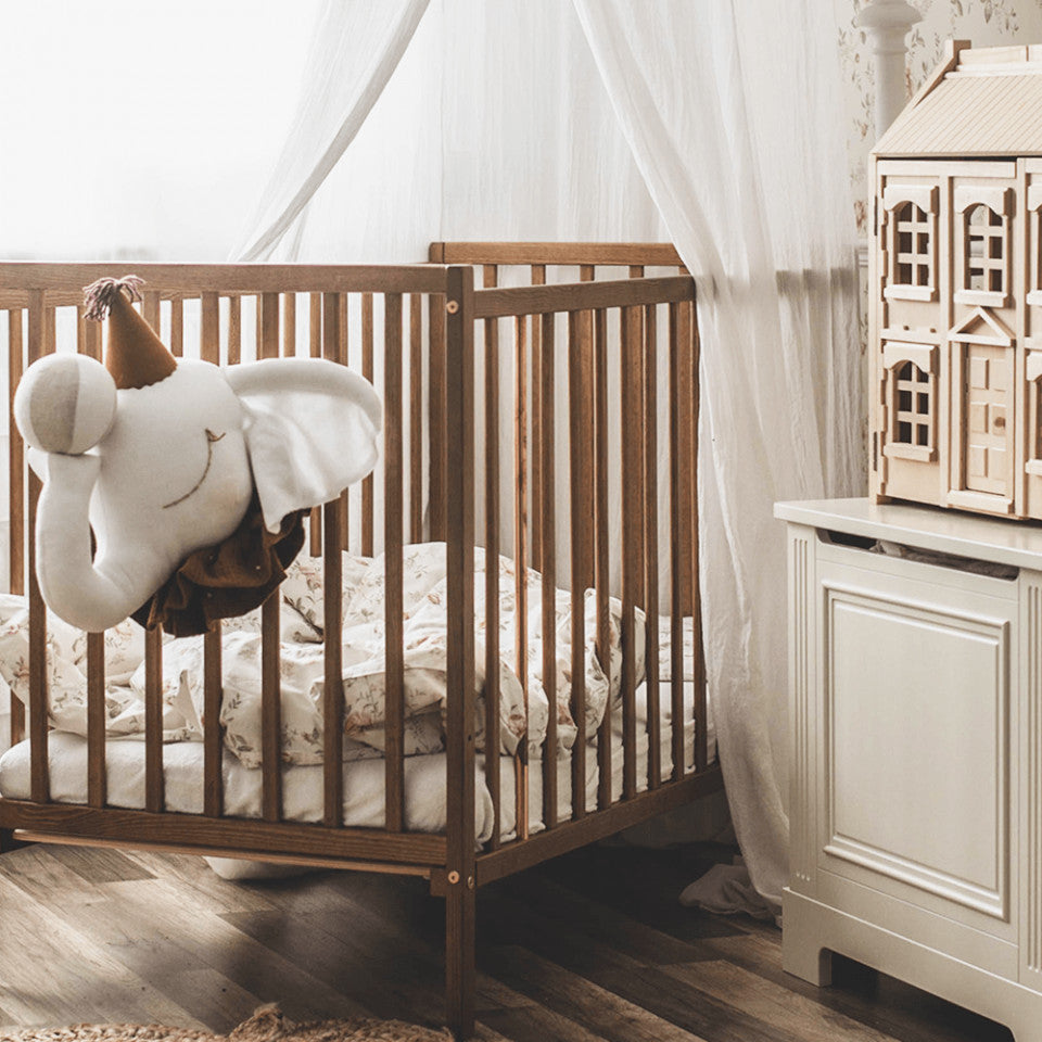 Patut Bebe, 120x60 cm, din Lemn Masiv,  Stardust Vintage, Woodies Safe Dreams