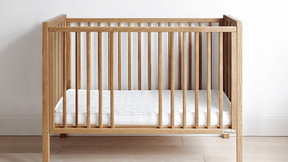 Patut Bebe, 120x60 cm, din Lemn Masiv,  Stardust Vintage, Woodies Safe Dreams