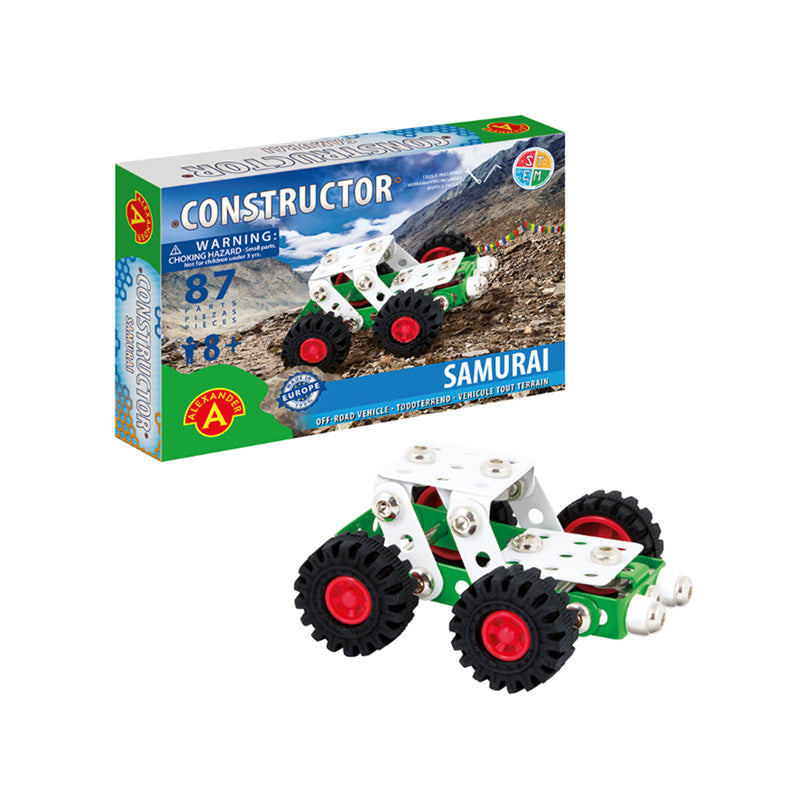 Set constructie 87 piese metalice Constructor-Samurai Offi Road, +8 ani Alexander